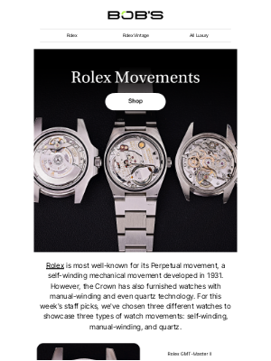 Bob's Watches - Three Ways Rolex Keeps Time: Automatic, Manual & Quartz