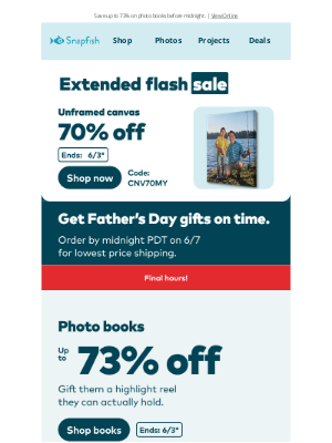 Snapfish - 🕒 It’s now or… full price. Get shoppin’
