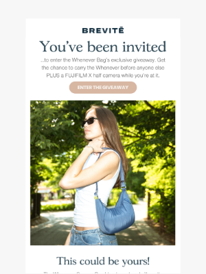 Brevitē - Win the Whenever Bag + FUJIFILM Digi Cam