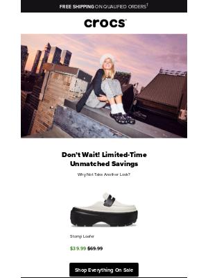 Crocs - Unbelievable Savings Alert: Limited Time Price Drop!