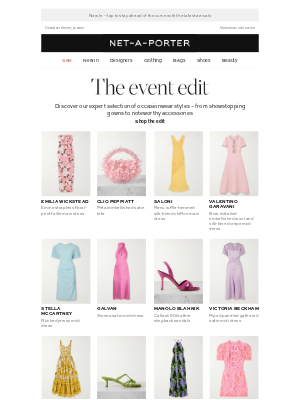 NET-A-PORTER - Your style guide for the most memorable events