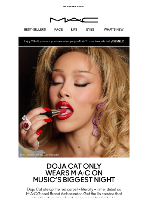Mac Cosmetics (Canada) - Get Doja Cat’s look from music’s biggest night 🤩