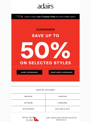 Adairs (Australia) - Frances, Save up to 50% on Clearance