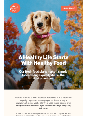 The Farmer's Dog - A healthy life for Blackie starts with healthy food 🥕