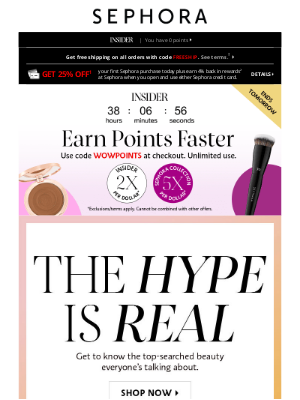 Sephora - Available until tomorrow...Searching for something special, Insider?