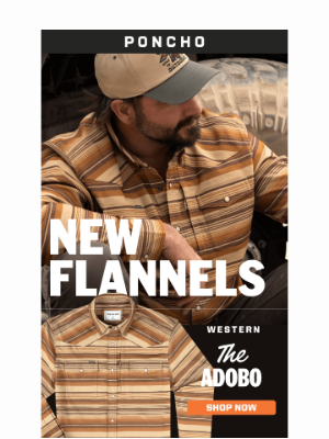 Poncho - New Flannel Shirts: The Adobo and Sedona
