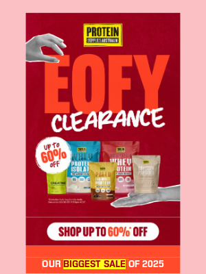 Protein Supplies (Australia) - 🚨 EOFY Clearance 🚨 Save Up To 60% Off