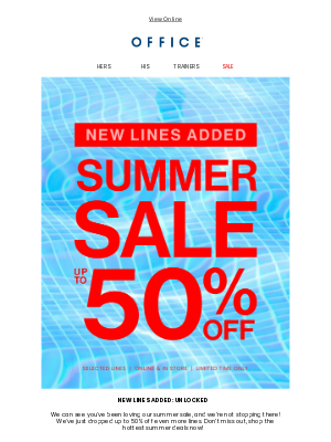 OFFICE Shoes (United Kingdom) - You just unlocked up to 50% off MORE LINES 🔓