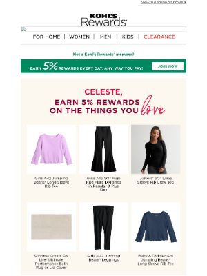 Kohl's - CELESTE, it’s time to reward yourself with some new faves ...👉