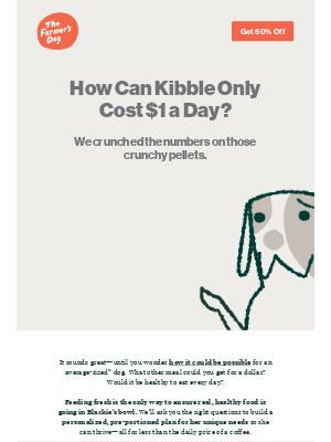 The Farmer's Dog - The cost of fresh food for Blackie could be less than you think