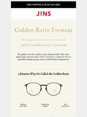 JINS - The Golden Ratio Eyewear Is Here!