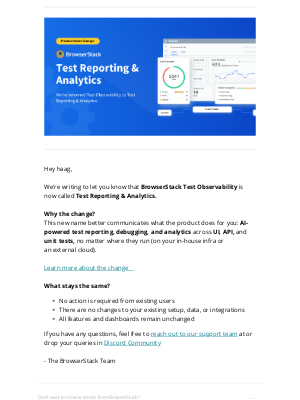 BrowserStack - Meet Test Reporting & Analytics!