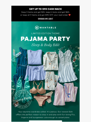 Wantable - this is your hot-girl hibernation kit 🌙