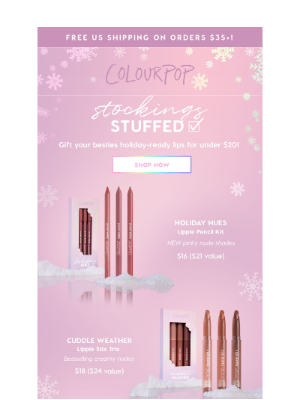 ColourPop Cosmetics - 💄 Gift lip kits under $20 💋