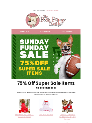 Posh Puppy Boutique - Unbelievable Clearance Deals! Save 75% 🎉