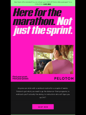 Peloton won’t quit on you