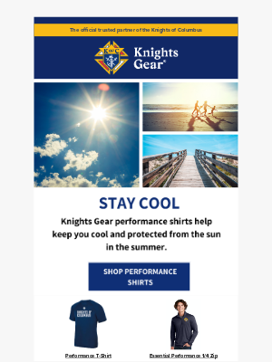 KnightsGear - Stay Cool in Knights of Columbus Performance Shirts