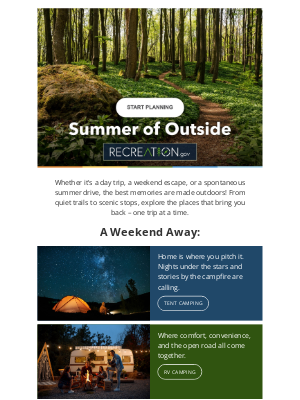 Recreation.gov - Make the Most of Your Summer