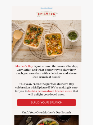 Epicured - Mother's Day Brunch Made Easy (and Delicious!)