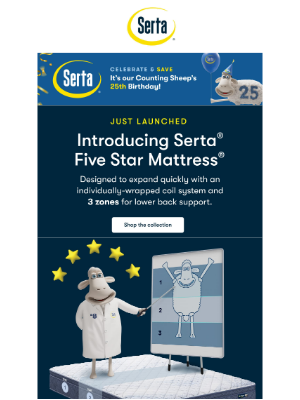 Check out Serta® Five Star Mattress®