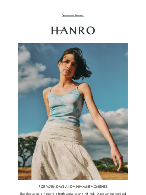Hanro of Switzerland - The Sleeveless Edit