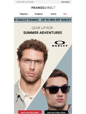 FramesDirect - 😎 Up to 50% off Oakley frames + 60% off lenses
