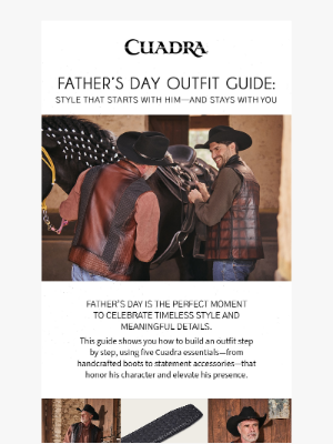 CUADRA - Find the Perfect Look for Father's Day!