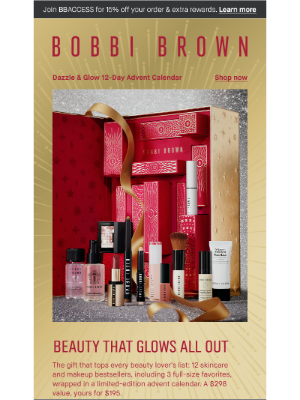 Bobbi Brown Cosmetics - 1 gift. 12 bestselling favorites.