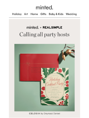 Minted - NEW! Minted + REAL SIMPLE hosting essentials 🎉