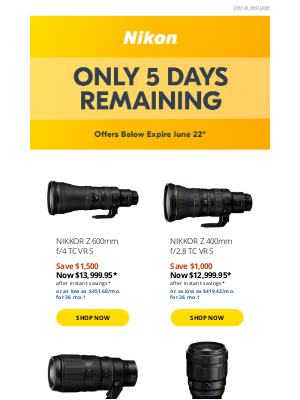 NikonUSA - These discounts wrap up in 5 days