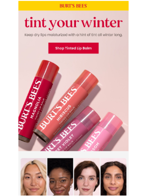 Burt's Bees - Hydrate and tint lips in one swipe.