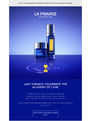 La Prairie - Don’t miss: the perfect Valentine’s duo