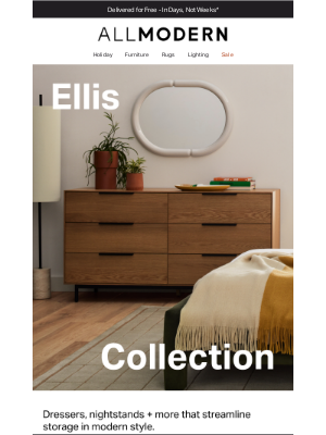 AllModern - meet the Ellis collection →