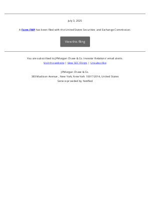 J.P. Morgan (United Kingdom) - New Form FWP for JPMorgan Chase & Co.