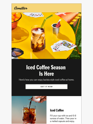 Cometeer - Iced coffee is waiting for you