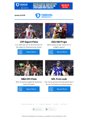 FanDuel - Ohio State-Notre Dame Bets