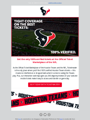 Houston Texans - See the Texans Take it to the House Every Time