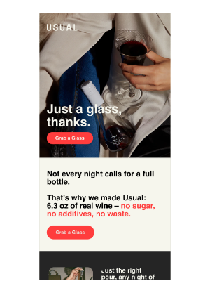 USUAL Wines - Just a glass, thanks.