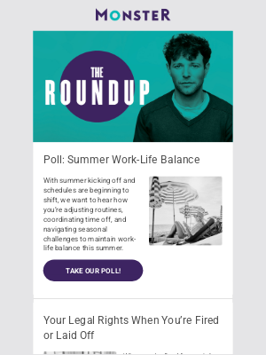 Monster Jobs - Poll: Summer Work-Life Balance