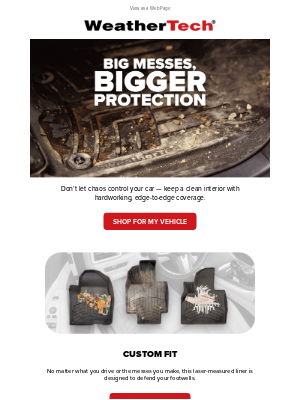 WeatherTech - Bring on the Mess