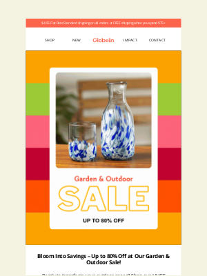 GlobeIn - 🌼 Spring Savings: Up to 80% Off!
