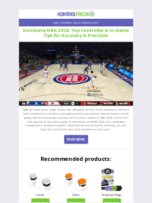 KontrolFreek - Dominate NBA 2k26 with increased accuracy and precision!