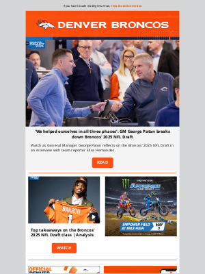 Denver Broncos - OJ: GM George Paton breaks down Broncos' 2025 NFL Draft