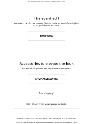 & Other Stories - The event edit: Summer soirée edition