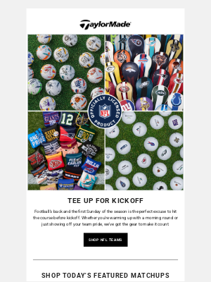 TaylorMade Golf - Football is Back! Rep Your Team from Tee to Green