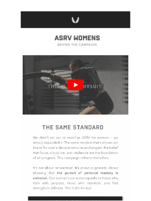 ASRV - Behind the Campaign: ASRV Womens