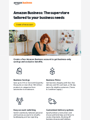 Amazon - william, remove the need to cross shop and get all your business needs on Amazon Business