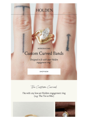 HOLDEN - can’t find a band to fit your engagement ring??