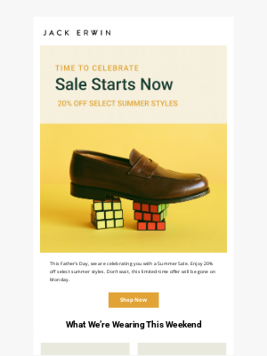 Jack Erwin - Time to Celebrate: Sale Starts Now