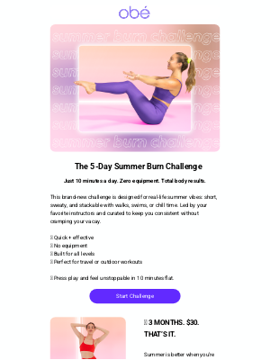 obé Fitness - You’re gonna want in on this summer glow-up. ☀️
